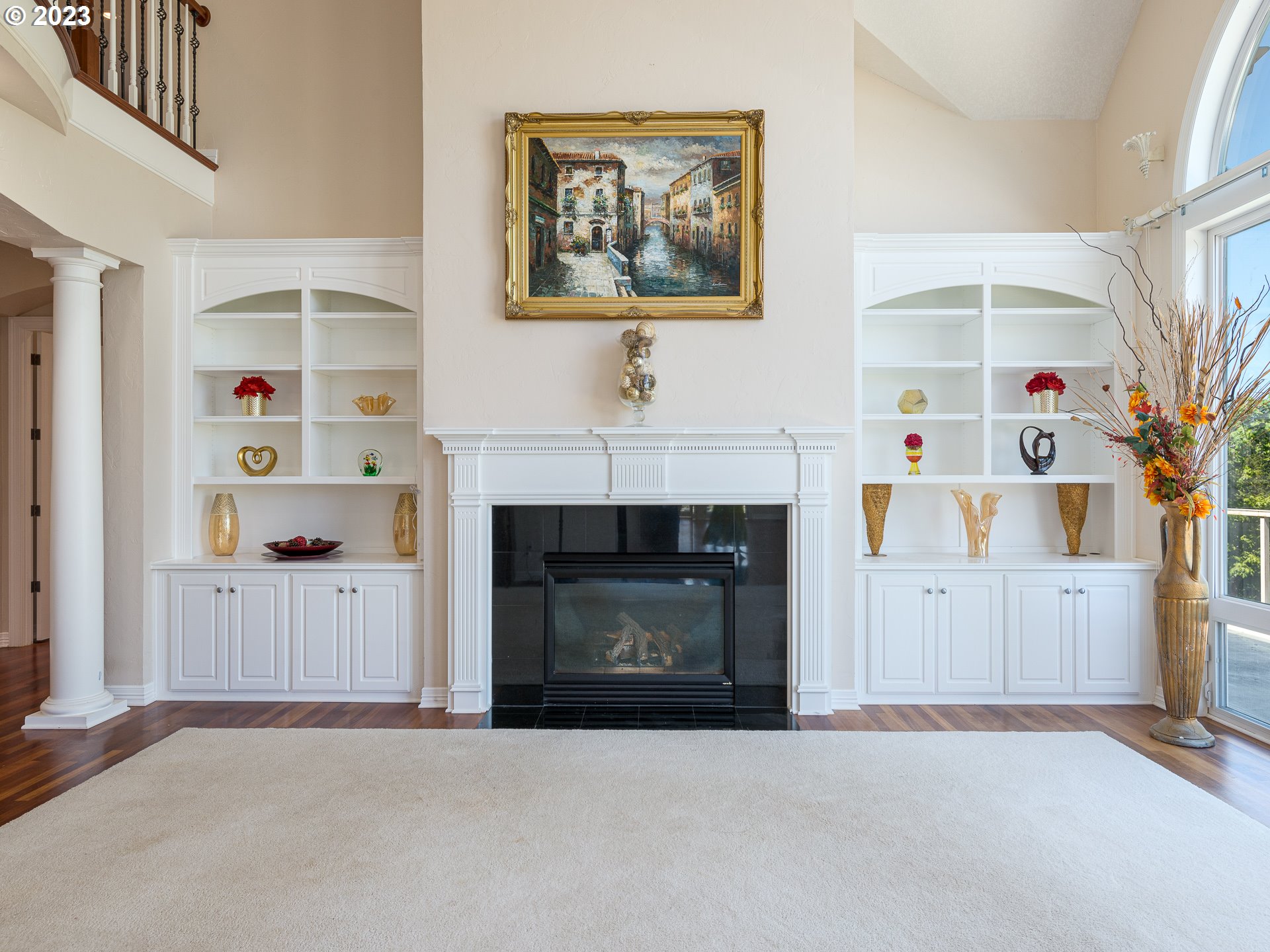 565 Southeast 46th Drive Gresham, OR 97080 - Photo 9 of 48 a living room with furniture and a fireplace