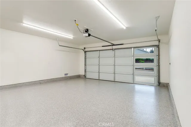 a view of a garden with a fountain