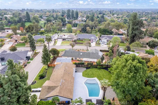 an aerial view of a city with lots of residential buildings