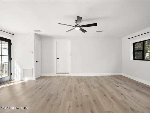 wooden floor in an empty room