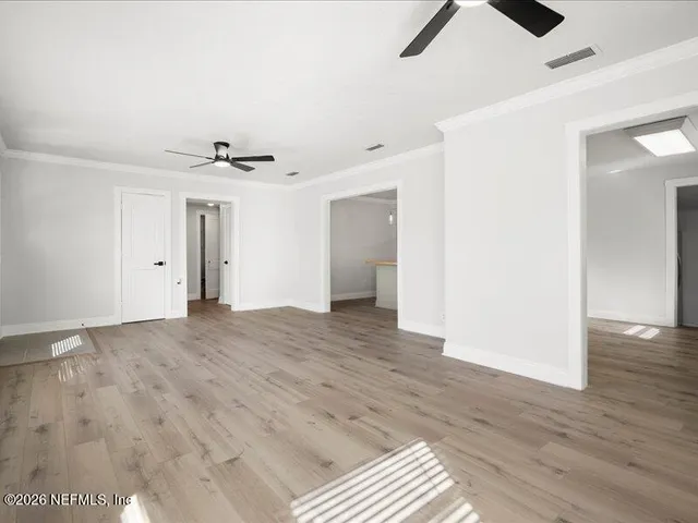 wooden floor in an empty room