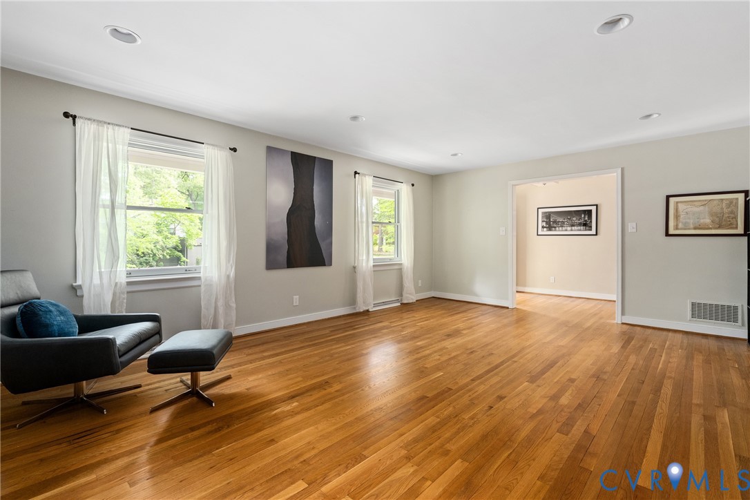 5414 New Kent Road Richmond, VA 23225 - Photo 8 of 62 a view of a livingroom with a window and wooden floor