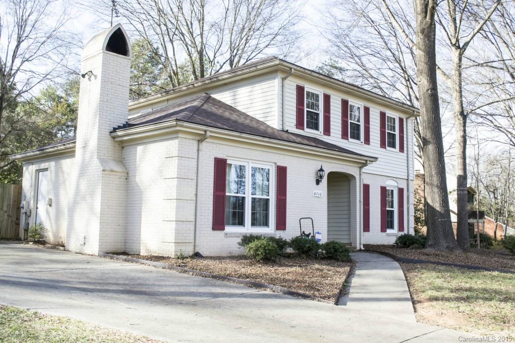 a front view of a house