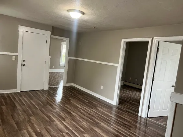 wooden floor in an empty room