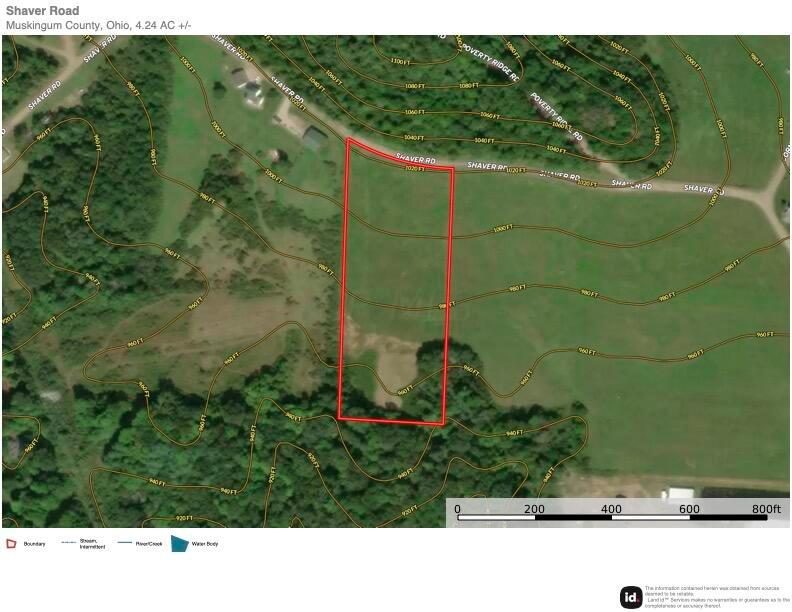 0 Shaver Road Blue Rock, OH 43720 - Photo 26 of 26 Shaver Road Aerial Map
