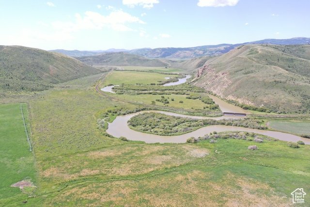 Undisclosed Address Georgetown, ID 83239 - Photo 4 of 11 Aerial overview of property's location featuring a water and mountain view