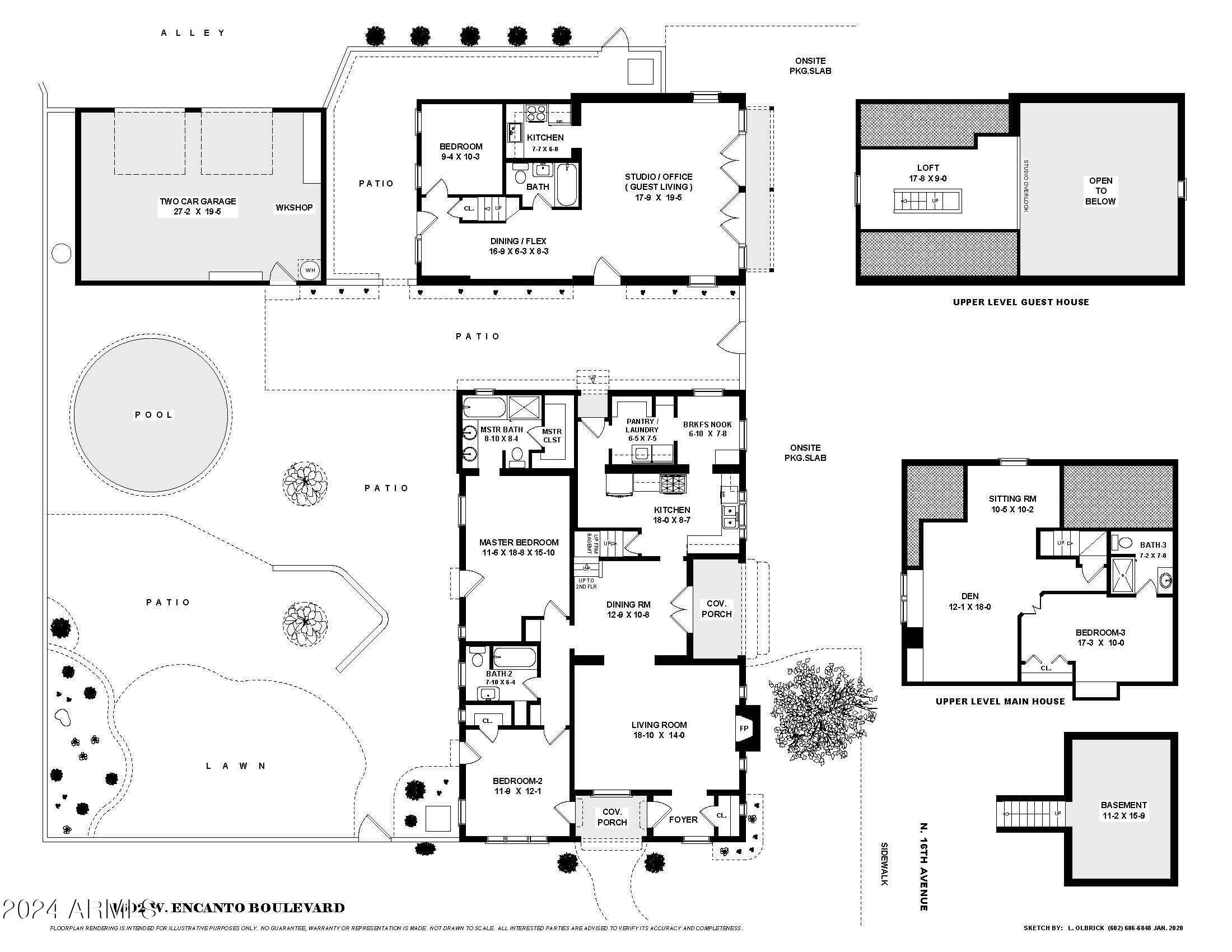 1602 West Encanto Boulevard Phoenix, AZ 85007 - Photo 38 of 38 Floorplan