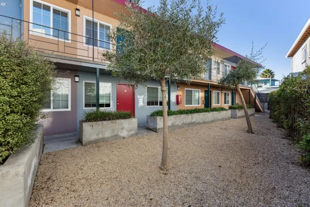 front view of a house with a street