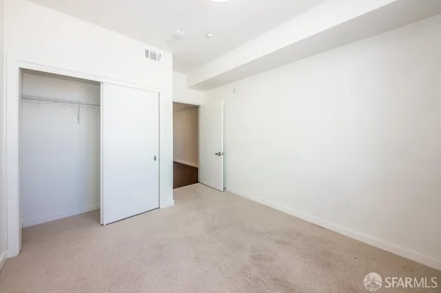 a view of an empty room