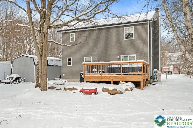 a backyard of a house