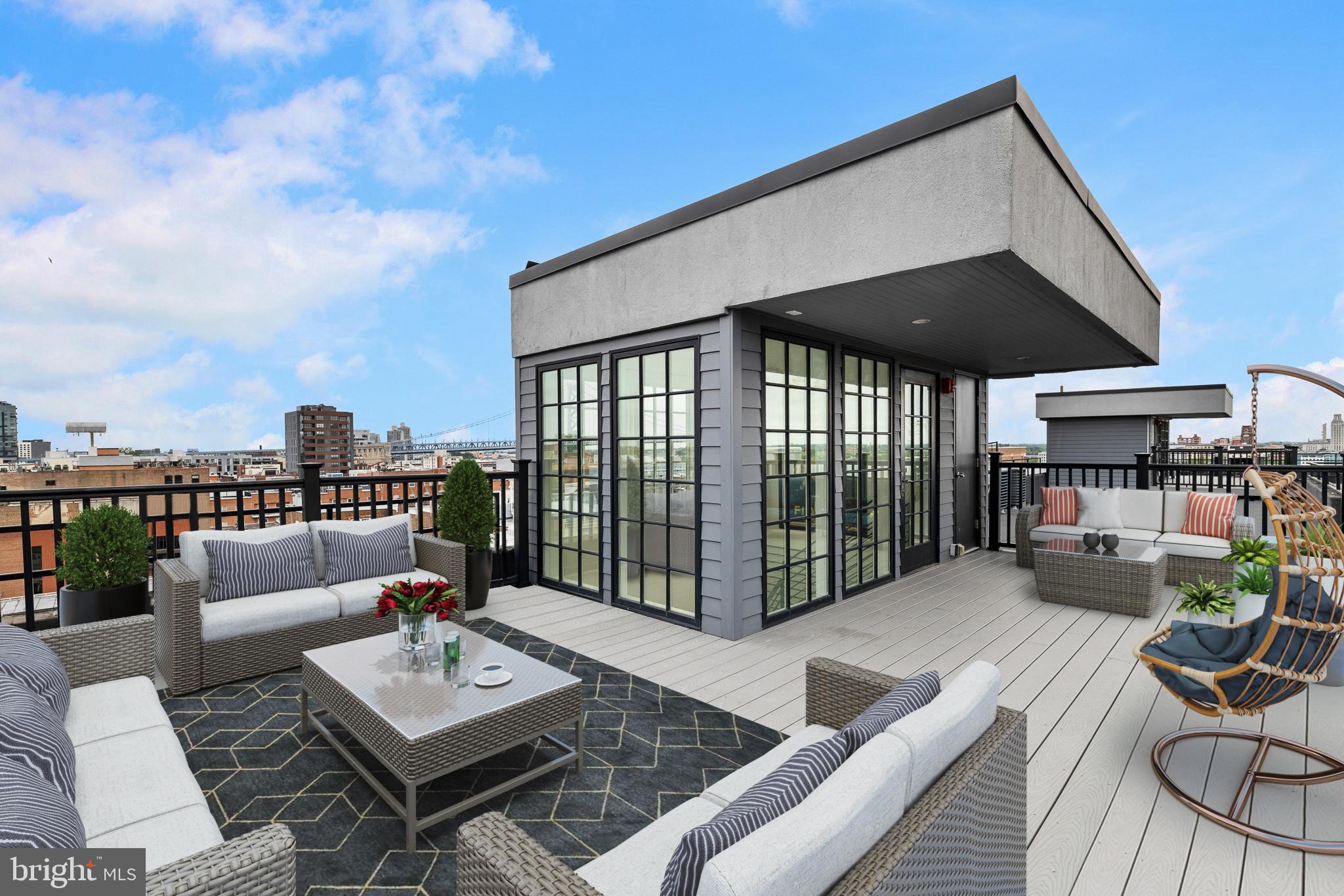 20 Letitia Street, Unit 5B Philadelphia, PA 19106 - Photo 33 of 44 a view of a terrace with furniture
