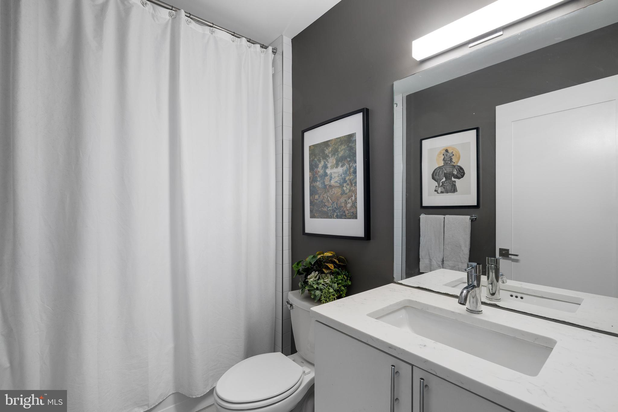 20 Letitia Street, Unit 5B Philadelphia, PA 19106 - Photo 42 of 44 a bathroom with a sink a toilet and mirror