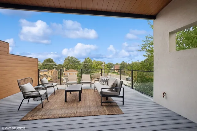 a terrace view with seating space