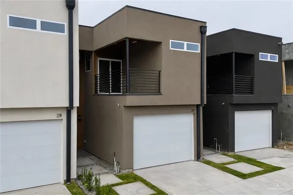 a house view with a outdoor space