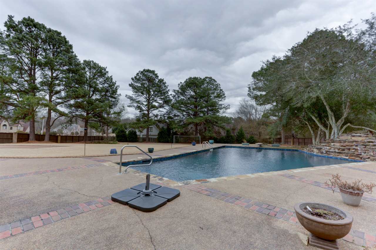 2420 Johnson Road Germantown, TN 38139 - Photo 7 of 25 This picture shows you the backyard behind the pool area. It is large enough for a soccer or football game.