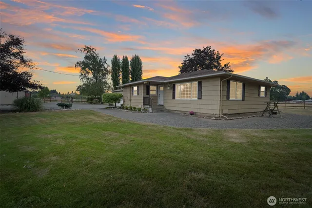 a house view with a garden space