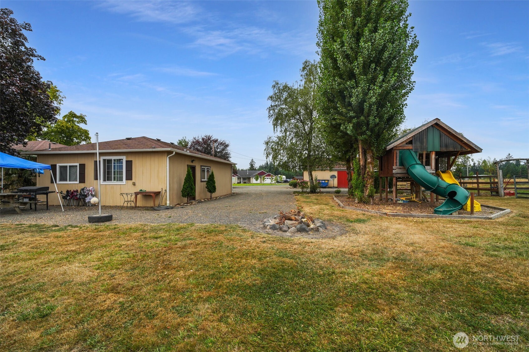 142 Drews Prairie Road Toledo, WA 98591 - Photo 22 of 33 a view of a house with a outdoor space