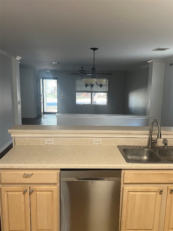 272 Tobin Drive Buda, TX 78610 - Photo 13 of 20 a view with a sink and chandelier