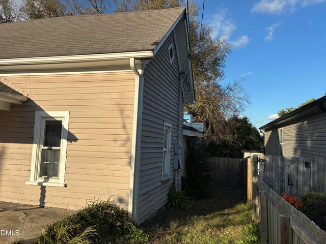 a backyard of a house