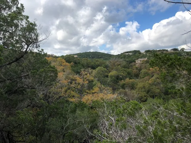 a view of a city and mountains