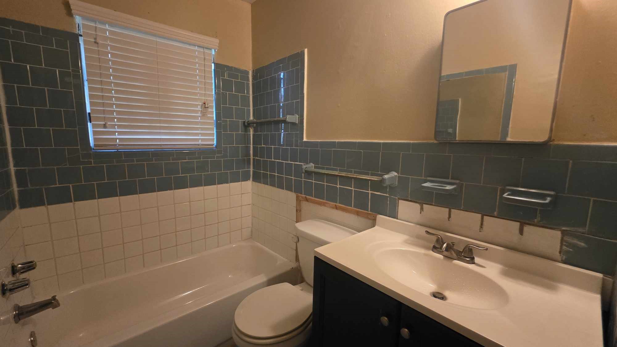 4532 Briscoe Street Houston, TX 77051 - Photo 12 of 14 a bathroom with a sink a toilet and bathtub