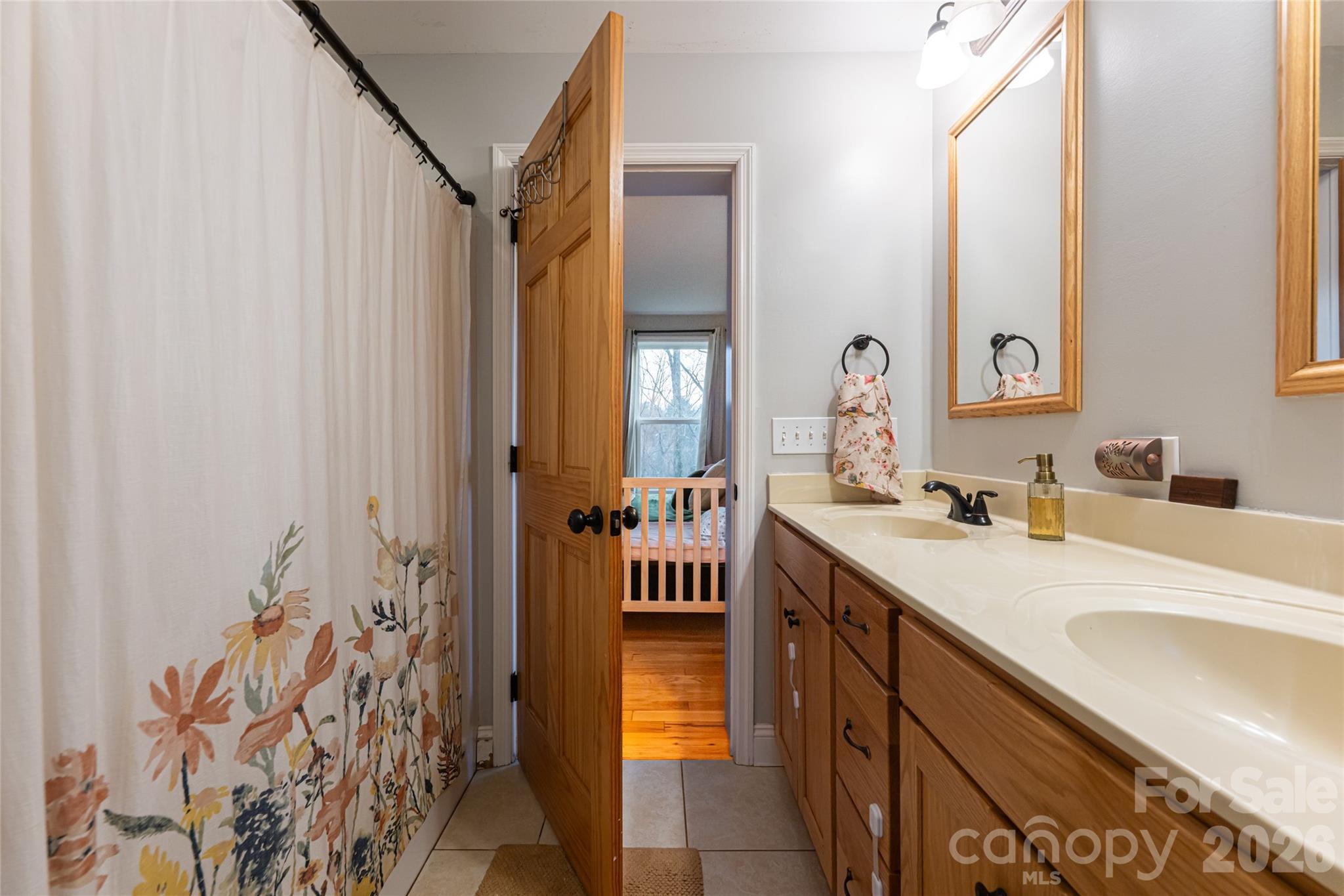 65 Owenby Road Candler, NC 28715 - Photo 29 of 48 a bathroom with a sink and a mirror
