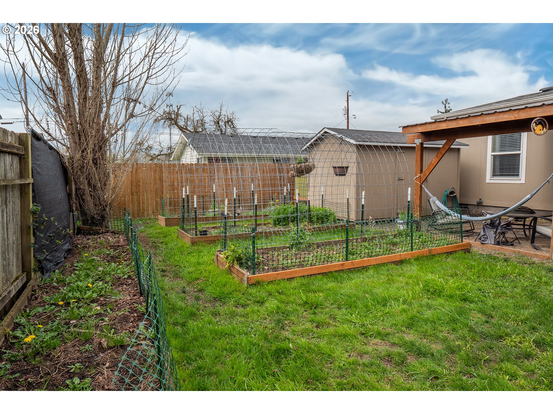 628 Stanley Lane Harrisburg, OR 97446 - Photo 26 of 32 a view of a backyard of the house