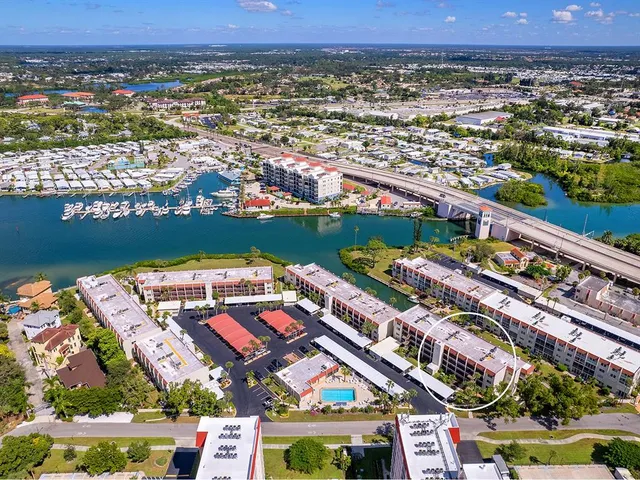 a view of a garden with an ocean
