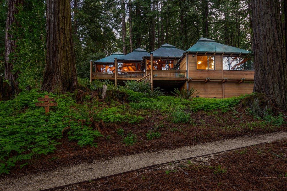 9 Summit Road Woodside, CA 94062 - Photo 2 of 38 a view of a house with a yard