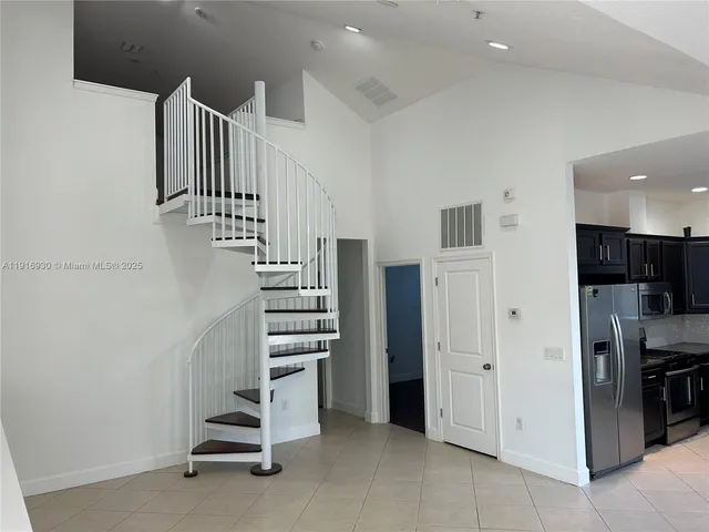 a view of a balcony and window