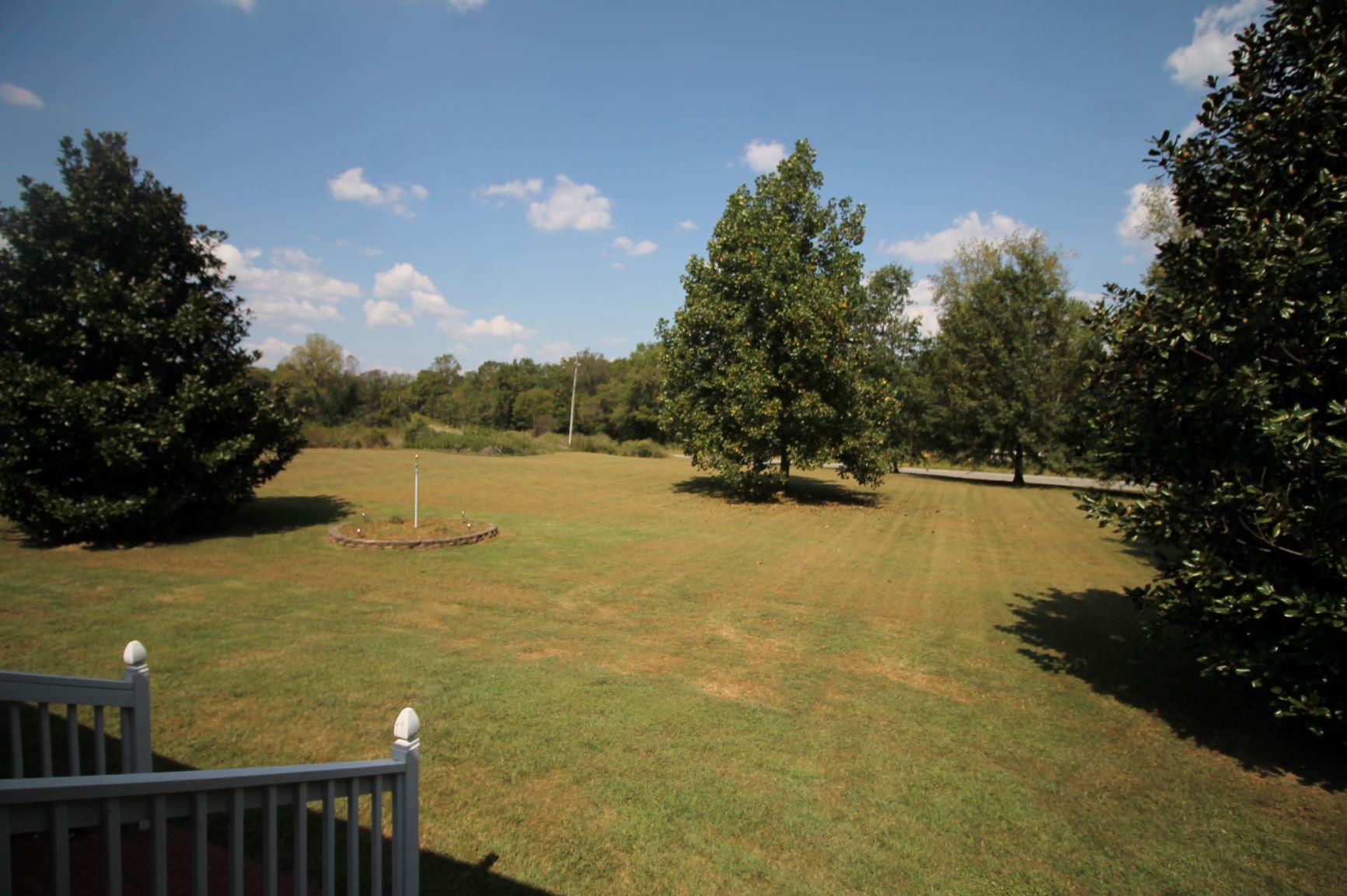Sweeping expanse of the lawn.