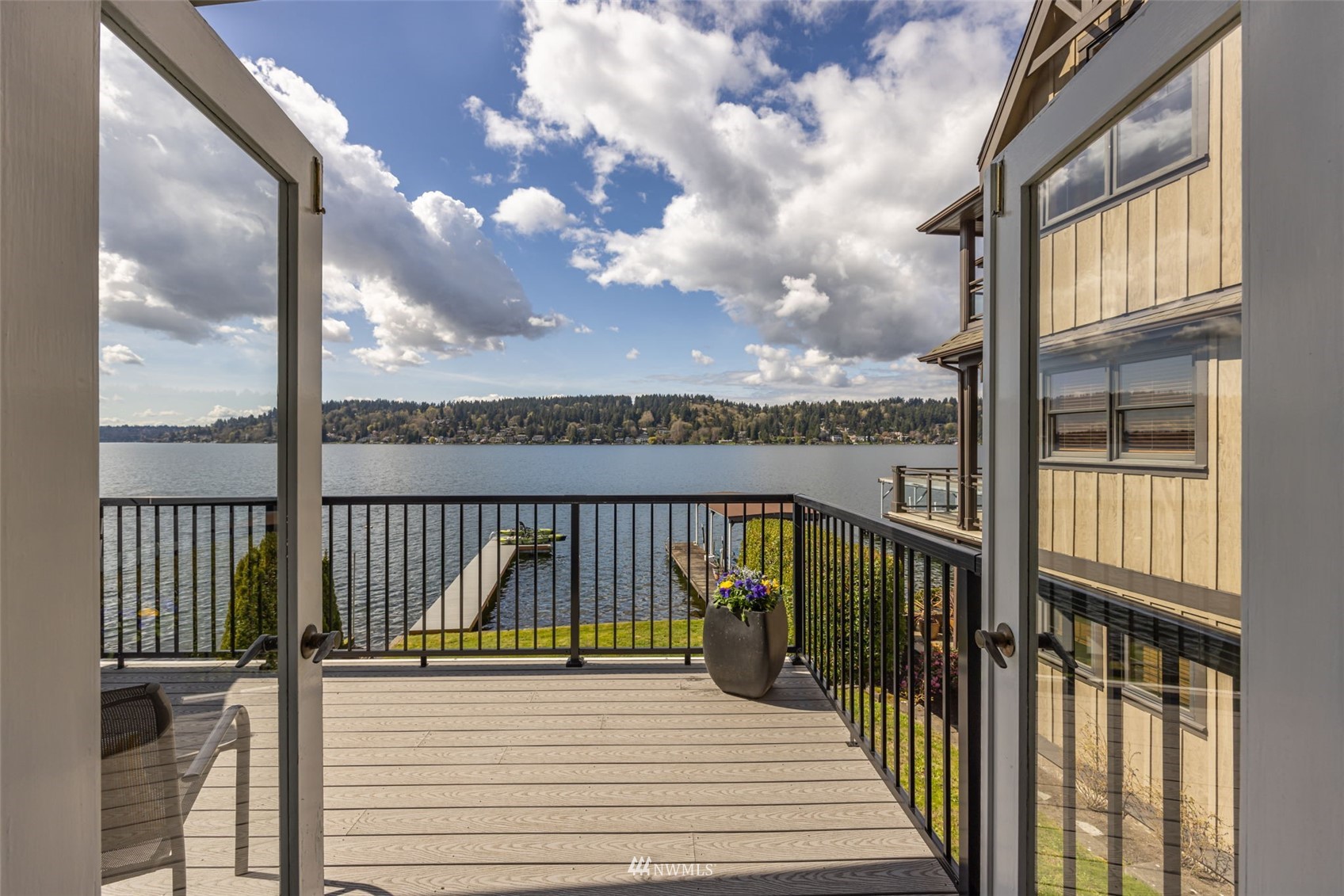 6631 Ripley Ln S East Renton, WA 98056 - Photo 5 of 34 a view of staircase with a lake view