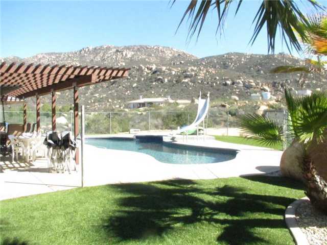 16325 Lyons Valley Road Jamul, CA 91935 - Photo 17 of 23 with patio, pool and mountain views...