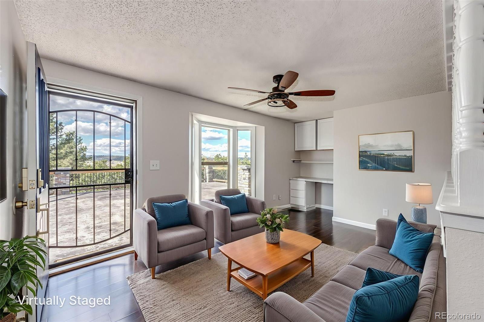 7417 Rafter Road Franktown, CO 80116 - Photo 11 of 37 a living room with furniture and a large window