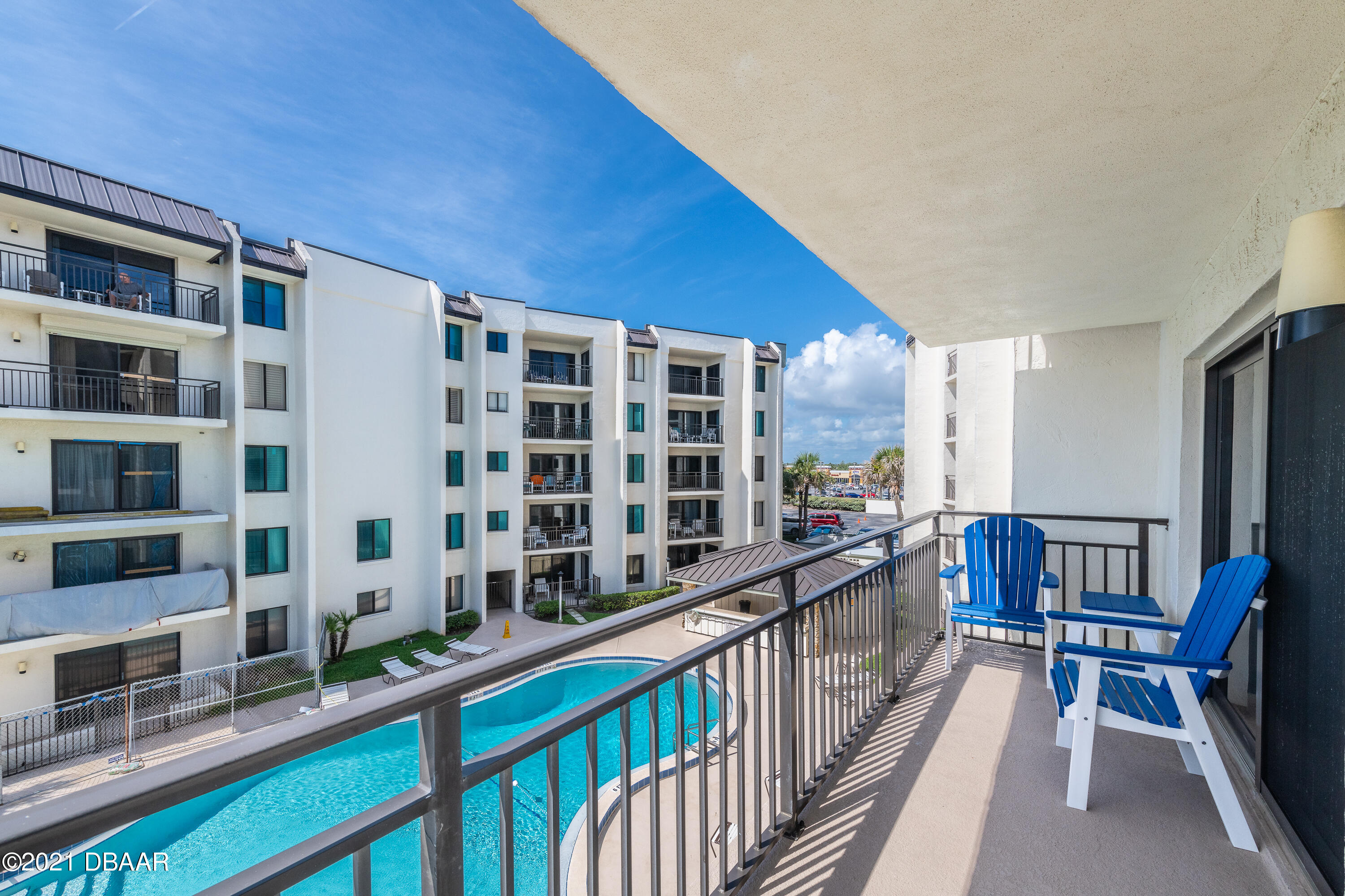 1275 Ocean Shore Boulevard, Unit 307 Ormond Beach, FL 32176 - Photo 23 of 24 a view of a balcony with chairs