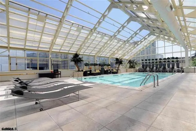 a view of a building with a patio