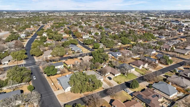 an aerial view of a city