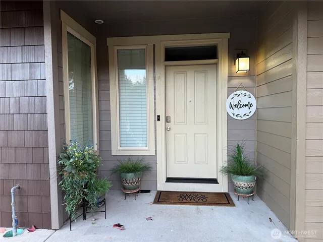 a front view of a house