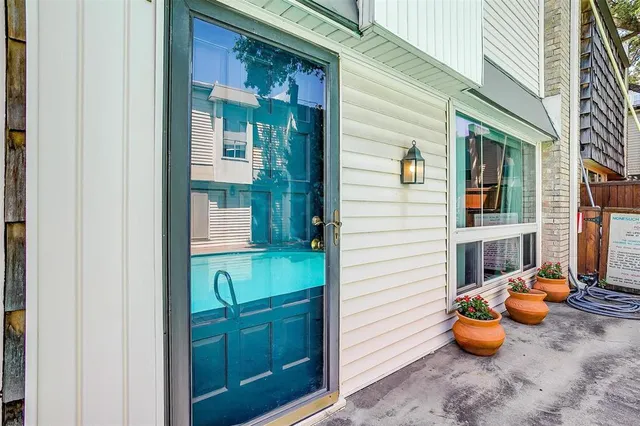 a view of front door with outdoor space