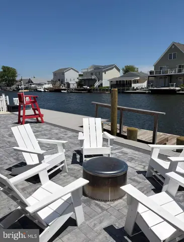 a view of a lake with houses