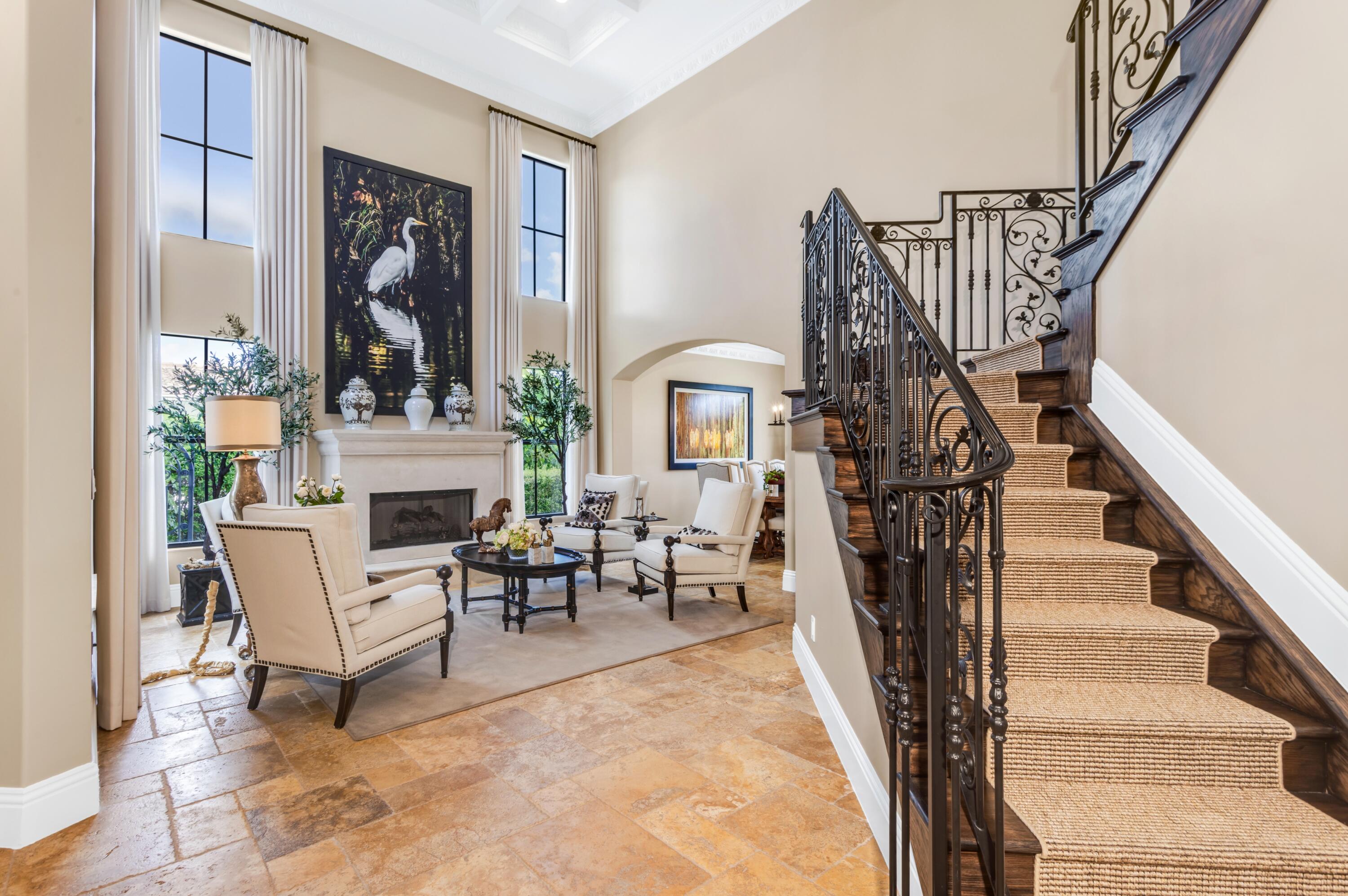 809 Northeast 71st Street Boca Raton, FL 33487 - Photo 6 of 43 mls_STAIRCASE_TO_LIVING