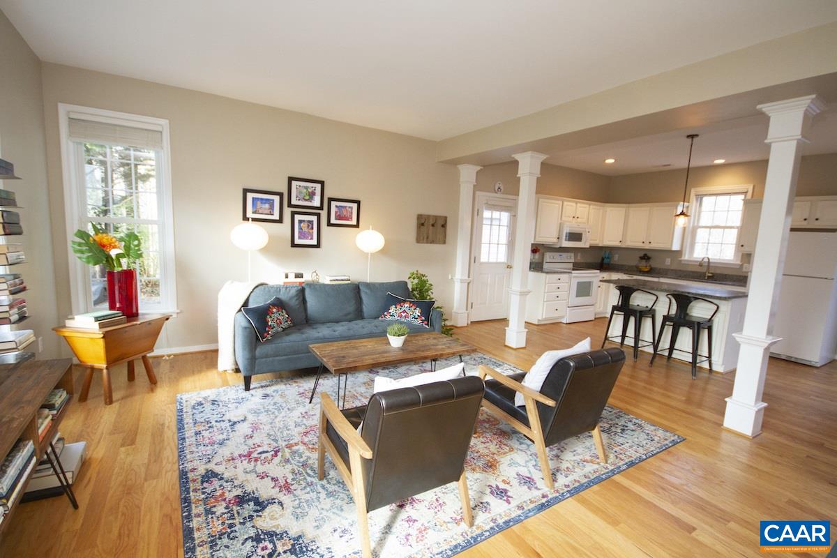 316 Starcrest Road Charlottesville, VA 22902 - Photo 6 of 33 a living room with furniture and wooden floor