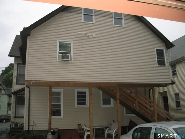 a front view of a house with balcony