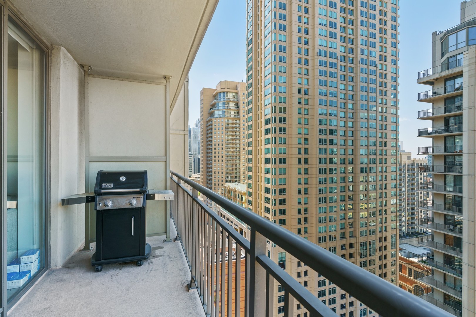 630 North State Street, Unit 2210 Chicago, IL 60654 - Photo 17 of 23 a view of a balcony and an outdoor space
