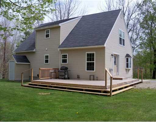 766 Post Road Bowdoinham, ME 04008 - Photo 8 of 25 Exterior Back. and deck