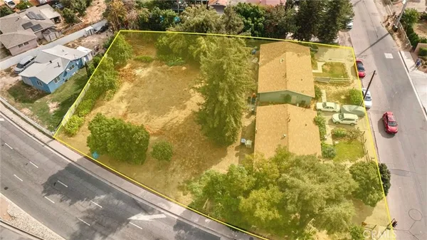 a view of building from a balcony