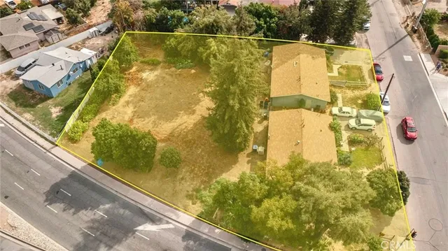 a view of building from a balcony