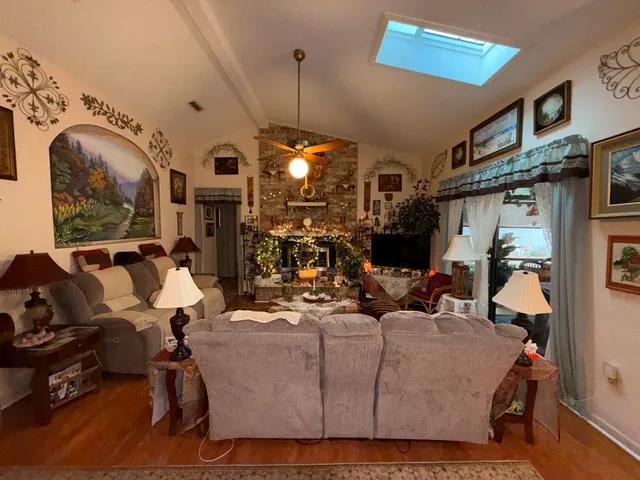 a very nice looking room with a large window