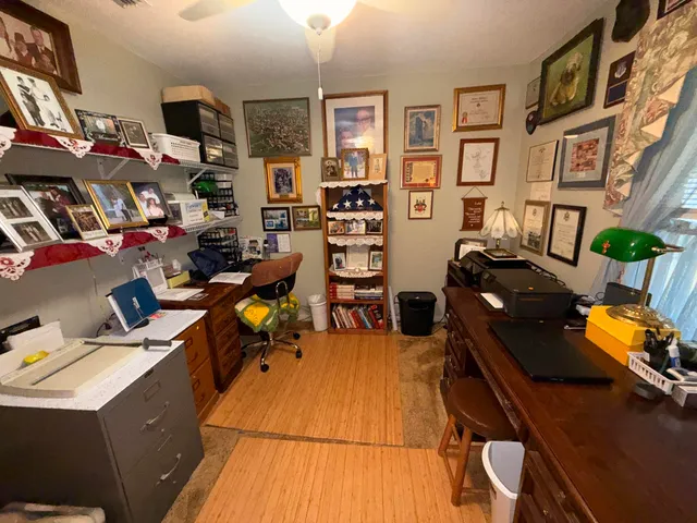 a room with gym equipment