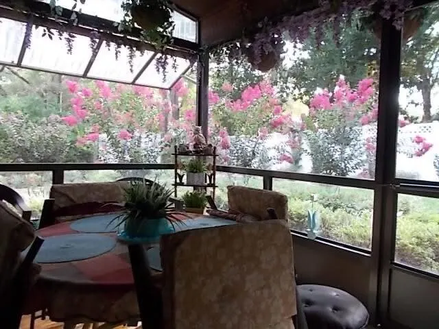 a outdoor living room with furniture